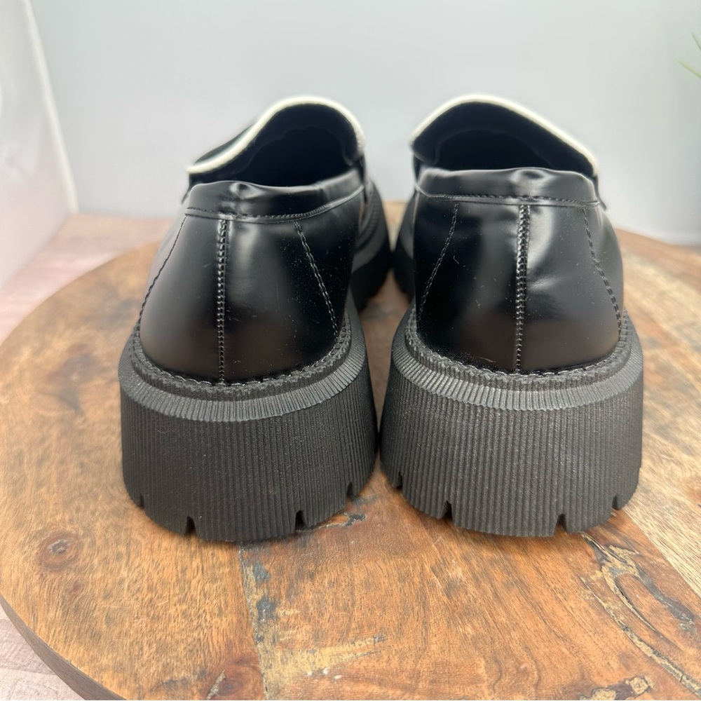 CIDER- FAUX LEATHER TWO TONE LOAFERS - 40 - Picture 3 of 9